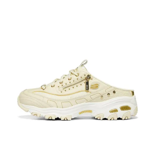 Skechers D'LITES 1,0 Low Топ Кроссовки с Толстой Подошвой Натуральный Золото