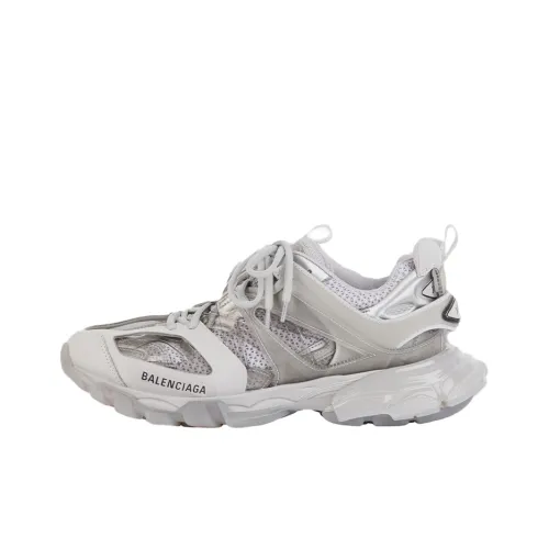 Balenciaga Track Low Top Толстая подошва Кроссовки Женские Серый Пэчворк