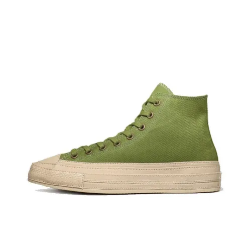 Converse Chuck 70 Hi Устойчивые к истиранию высокие кеды унисекс зеленые белые