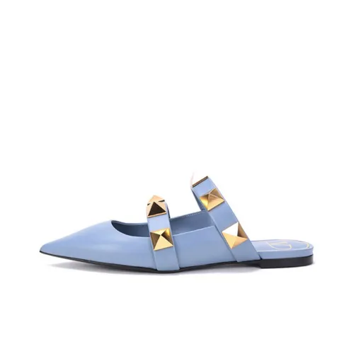 Valentino Roman Stud Повседневная обувь Женская Светло-синяя