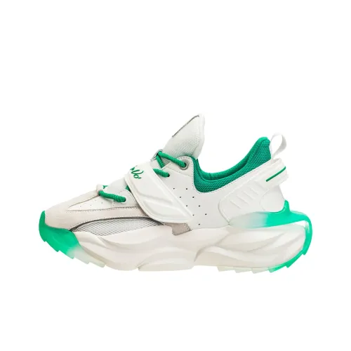 RIFUGIO VO' Низкий топ толстая подошва кроссовки унисекс белый зеленый