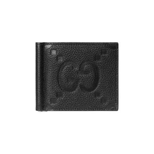 GUCCI Кожа Кошелек Большой Мужской Черный