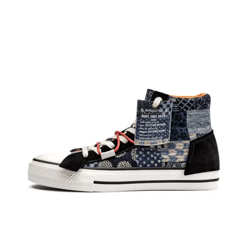 MADEN High-Top Canvas Shoes Blue Unisex