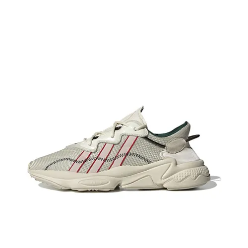 Pusha T x Adidas Originals Ozweego Crystal White Non Slip Lightweight Low Top Footwear Unisex Ecru