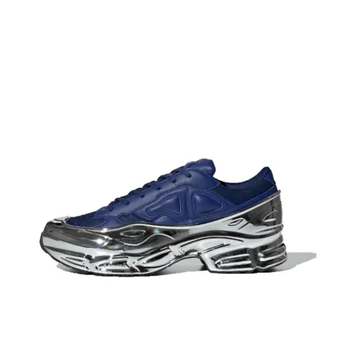 Adidas Originals Ozweego Slip-resistant Low Top Footwear Cushioned Slippers Unisex Blue Silver Adidas Originals Ozweego Slip-resistant Низкие Кроссовки с Толстой Подошвой Унисекс Синий Серебряный