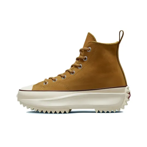 Converse Run Star Hike High Топ Кеды Женские Коричнево-желтые