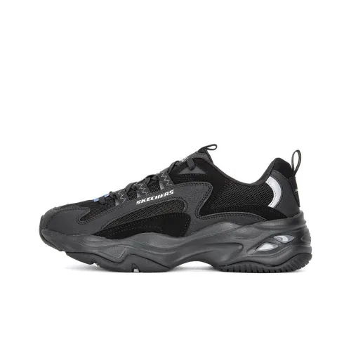 Skechers Vigor 3,0 Low Топ Толстая подошва Кроссовки Мужские Черные