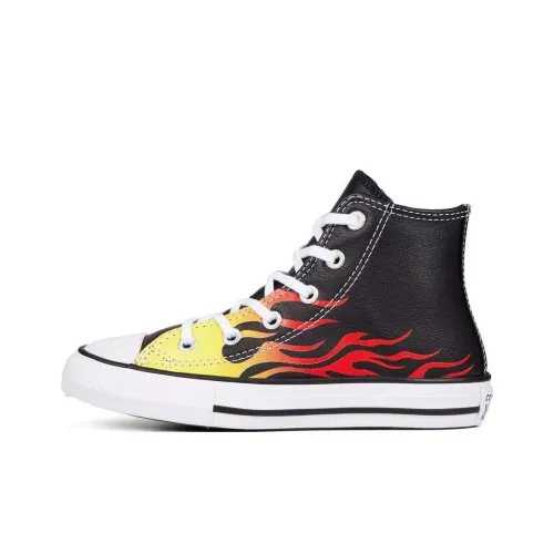 Converse Chuck Taylor All Star Износостойкие высокие кеды унисекс черные красные