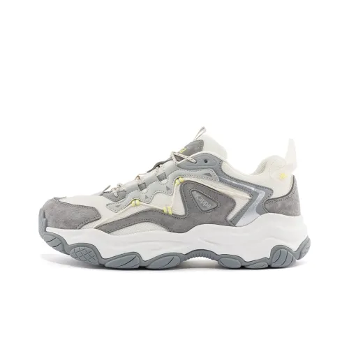KAPPA Low Top массивные кроссовки Холодный серый/Бежевый/Желтый 1118 Унисекс