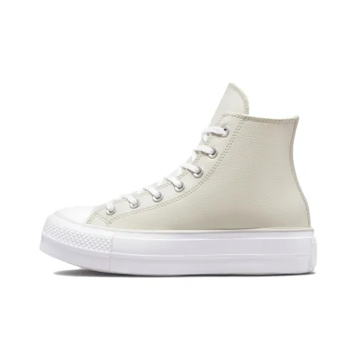 Converse Chuck Taylor All Star Lift Платформа Жемчужный Патч Высокие Кеды Женские Экрю