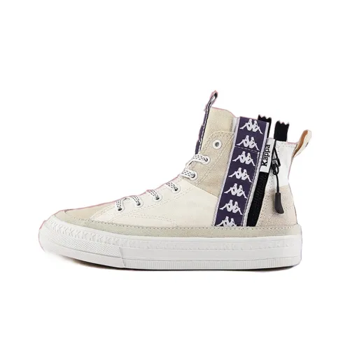 KAPPA BAIT Rig Slip-resistant Abrasion-resistant High-top Canvas Shoes Unisex Cloud White