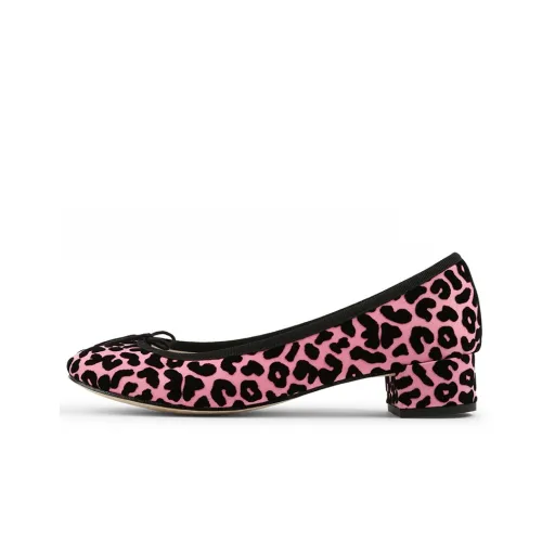 Repetto CAMILLE Женские повседневные туфли Женские Леопардовый принт Розовый