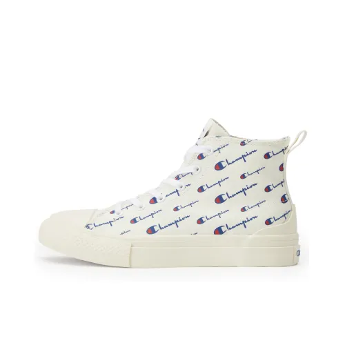 Champion Campus Slip-resistant Abrasion-resistant High-top Shoes Unisex White Чемпион Кампус Противоскользящие Устойчивые к истиранию Высокие Кеды Унисекс Белый