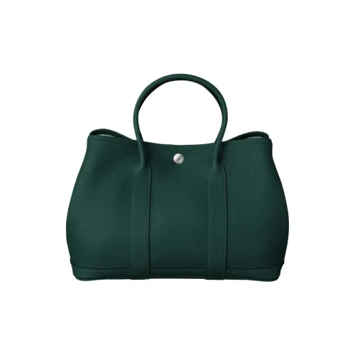 HERMES Garden Party Negonda Телячья кожа Сумка Женские 60 Vert Бронзовый Зеленый