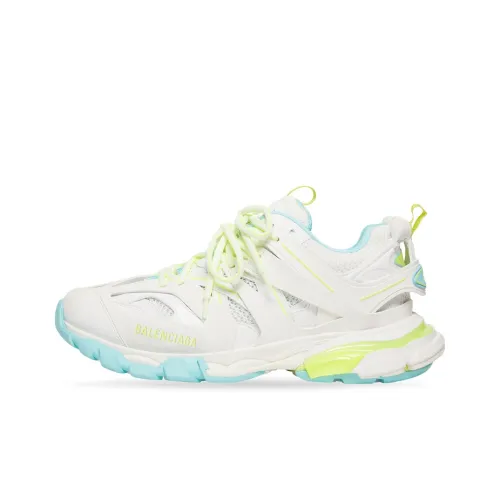 Balenciaga Track Low Top Толстая подошва Кроссовки Женские Белые Желтые Синие