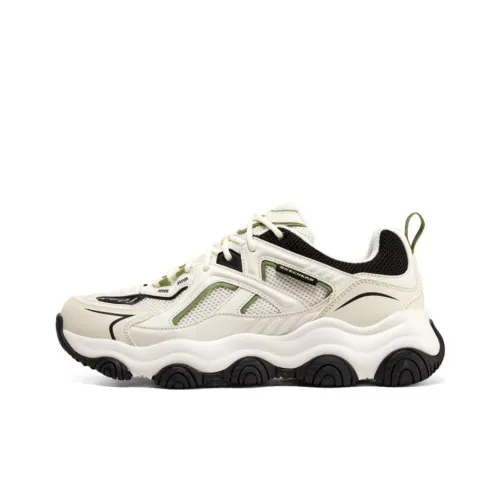 Skechers Rover X Фиолетовый Медвежонок Низкий Топ Толстая Подошва Кроссовки Мужские Natural