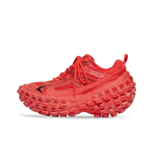 Balenciaga Defender Low Топ Толстая подошва Кроссовки Мужские Красные