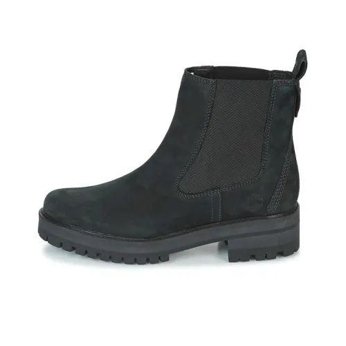 Timberland Courmayeur Valley Водонепроницаемый и Износостойкий Короткие Рабочие Ботинки Женские Черные