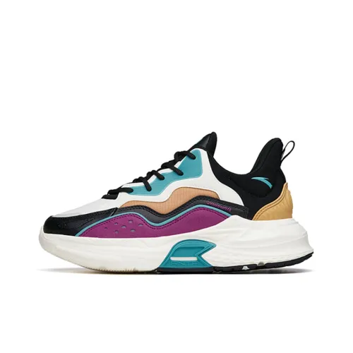 ANTA Противоскользящие Износостойкие Низкие Топ Кроссовки Мужские Черный Белый Фиолетовый