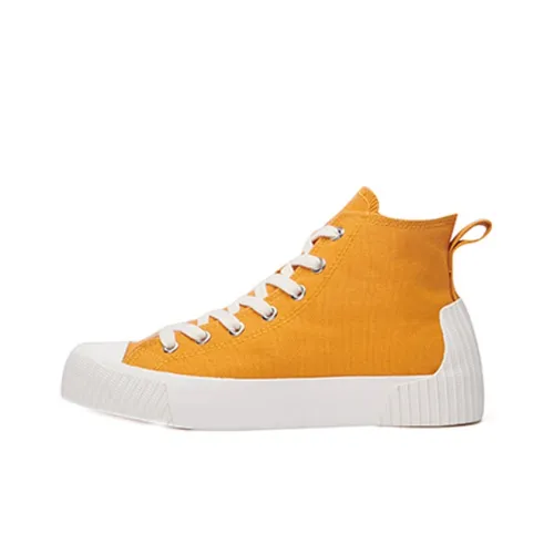 ISTEP High-Top Canvas Shoes Orange Women's