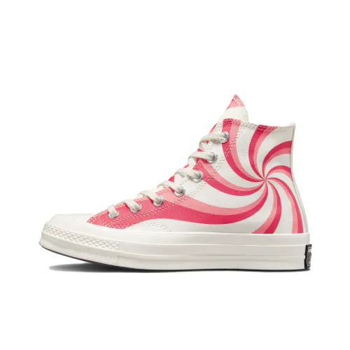 Converse Chuck Taylor All Star 1970s Цвет Конфетный Высокие Кеды Унисекс Белый Розовый
