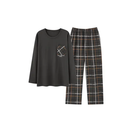 THREEGUN Sq9907 Серый Мужской Пижамный Комплект