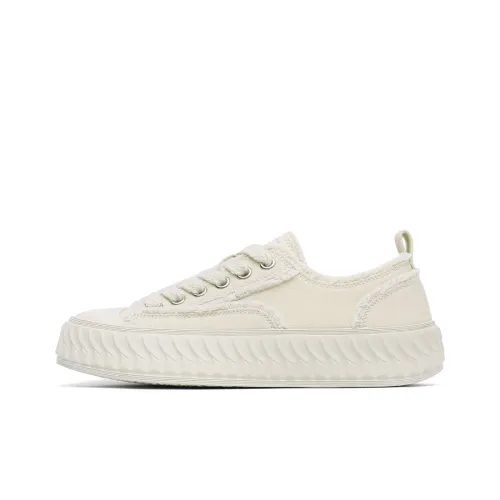 Dickies Low-Top Canvas Shoes Beige Women's