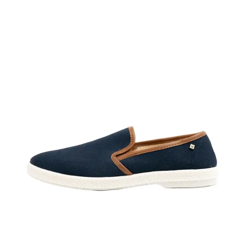 Rivieras Женские повседневные туфли Low Top Синий Коричневый Унисекс
