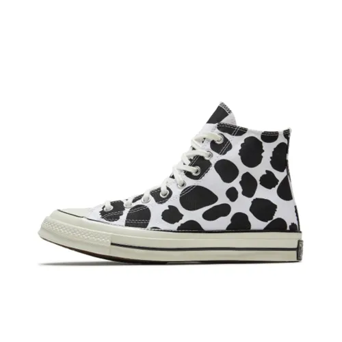 Converse Chuck 70 Animal Print Высота Увеличивающие Высокие Кеды Унисекс Черный Белый