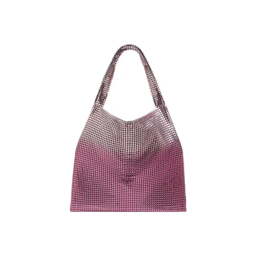 Paco Rabanne Алюминиевая сумка-тоут сумка для покупок сумка через плечо сумка большая женский серебряный розовый