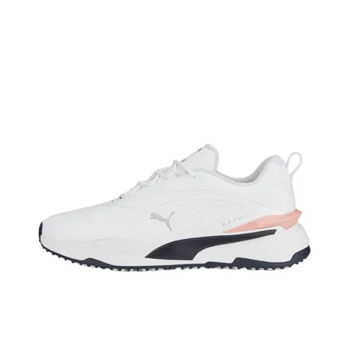 PUMA GS Fast Low Топ Мужская Обувь для гольфа Белый Розовый