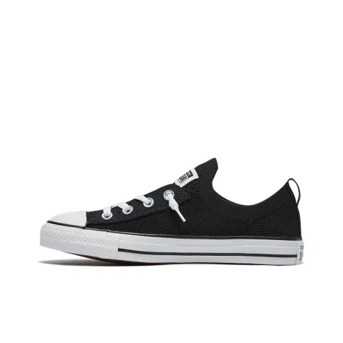 Converse Chuck Taylor All Star SHORELINE KNIT Slip Low Топ Кеды Женские Черный белый
