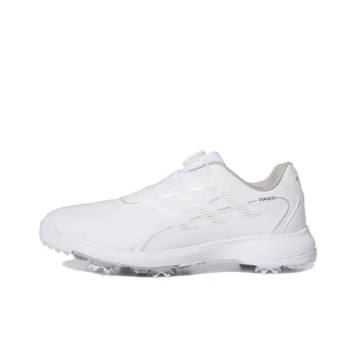 Adidas Traxion Lite BOA 24 Низкий Устойчивый Топ Обувь для гольфа Мужская Белая