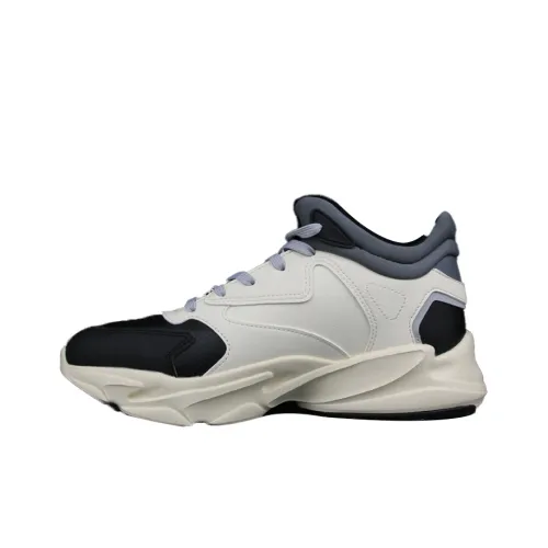 ANTA Life Collection Водонепроницаемый Увеличение Высоты Термический Низкий Топ Кроссовки Мужские Черные Rice Серые