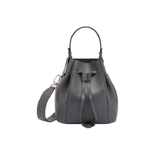 Furla Miastella Корова Кожа Ведро-Формовая Сумка Сумка через плечо Мини Сумка Женская Серого цвета