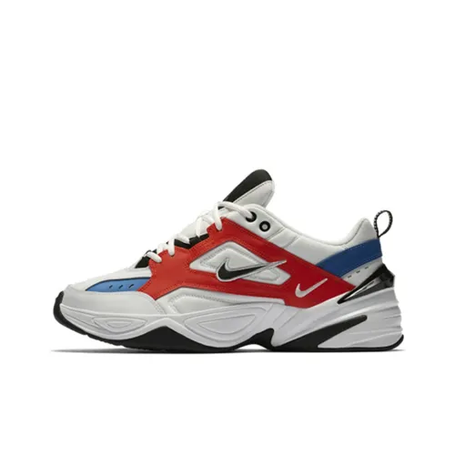 Nike M2K Tekno Team Orange Low Top Толстая подошва Кроссовки Унисекс Белый Синий Оранжевый