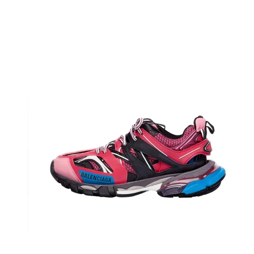 Balenciaga Track Low Top Толстая подошва Кроссовки Женские Фуксия