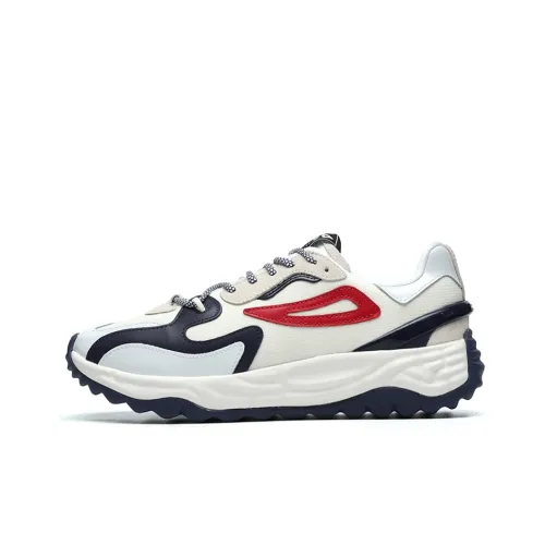 FILA Terra Low Топ Толстая подошва Кроссовки Мужские Белые Синие