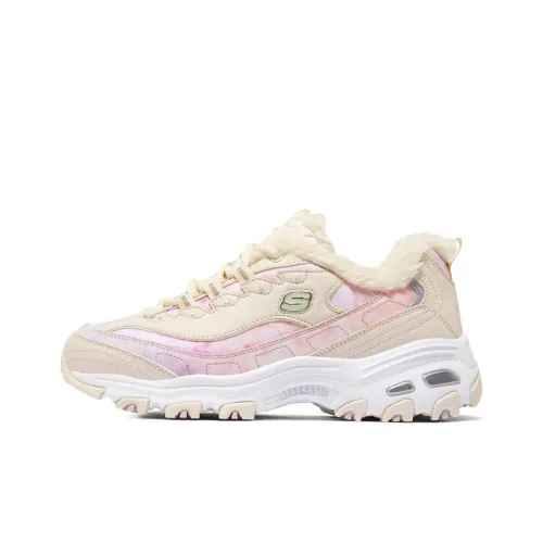 Skechers D'LITES 1,0 Low Топ Толстая подошва Кроссовки Женские Розовые