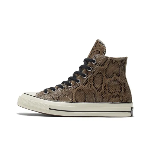 Converse Chuck Taylor All Star 70 High Топ Кеды Унисекс Змеиный принт Коричнево-черный