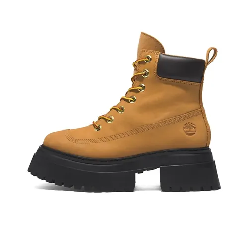 Timberland Azure 6 Дюйм Кружево Вверх Короткий Аутдор Женские Коричнево-черный