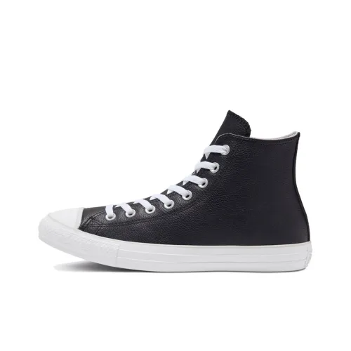 Converse Chuck Taylor All Star Seasonal Цвет Кожа Высокие Кеды Унисекс Черный Белый