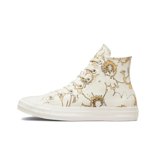 Converse Chuck Taylor All Star Crafted Florals High Top Кеды Женские Бежевый Белый Желтый