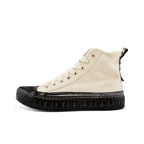 KAPPA противоскользящие устойчивые к истиранию высокие топы кеды унисекс белые черные