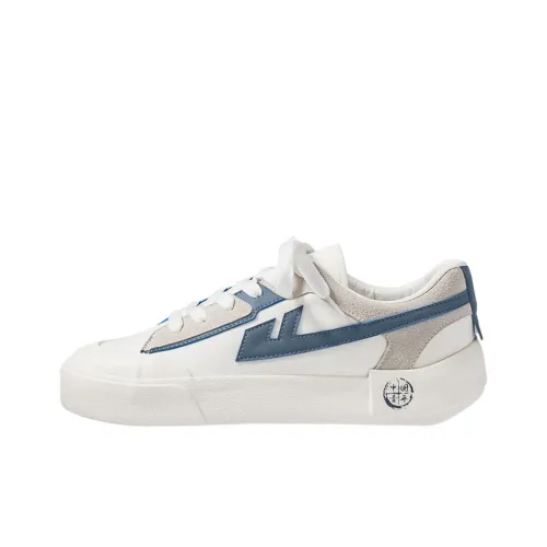 Warrior Low Top Sneakers Белый Синий Серый Унисекс