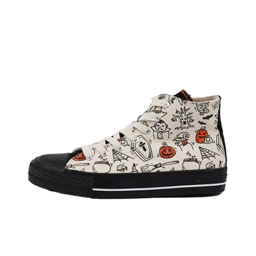 ISTEP High-Top Canvas Shoes Ecru Women's