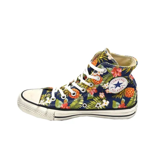 Converse Chuck Taylor All Star Принт Hi Inked MID Топ Кеды Унисекс Зеленый Белый