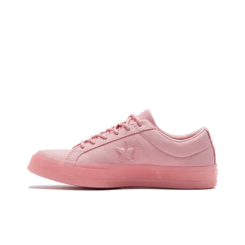 Конверс One Star Series Износостойкий Легкий Низкий Топ Кеды Женские Розовый
