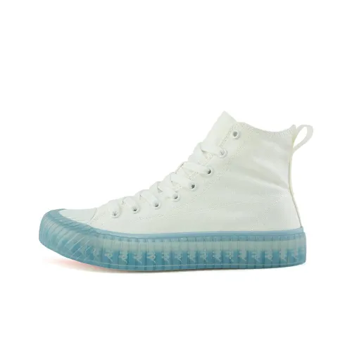 KAPPA Jelly Banner Резистентная к истиранию Легкая Высокая Топ Обувь Унисекс Синяя Белая