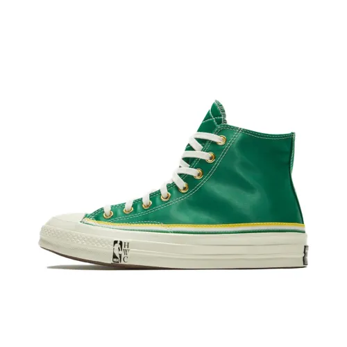 Конверс 1970s Breaking Пуховые куртки BARRIERS 'Celtics' Chuck High Топ Кеды Унисекс Зеленый